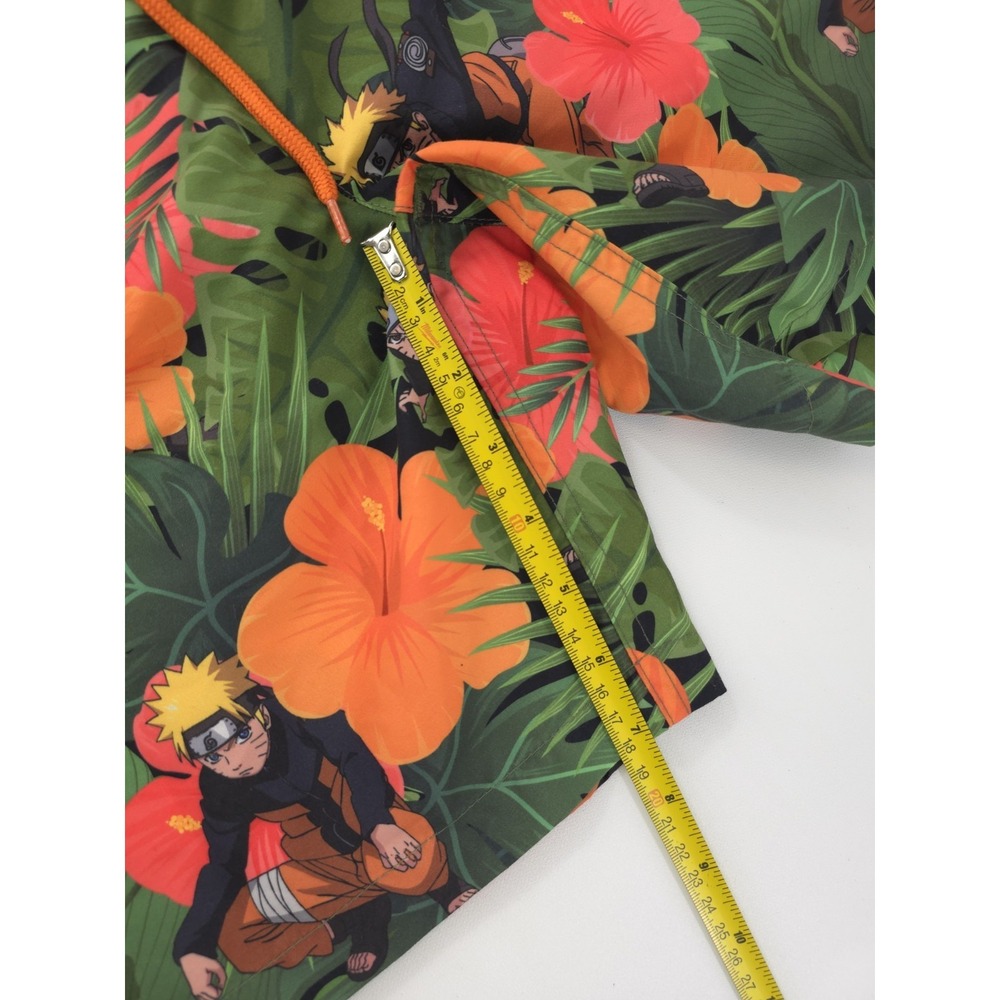 Naruto Shippuden Mens 2XL Swim Trunks Floral Tropical Board Shorts - Picture 7 of 8